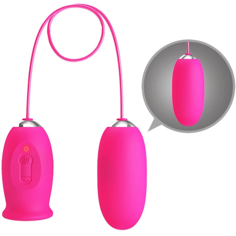 PRETTY LOVE - DAISY VIBRATING EGG + CLITORIS STIMULATING TONGUE PINK PRETTY LOVE