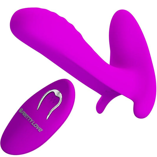 PRETTY LOVE - MASAJEADOR Y VIBRADOR 12 VIBRACIONES CONTROL REMOTO PÚRPURA