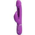 PRETTY LOVE - VIBRATORE MULTIFUNZIONE A CONIGLIETTO KAMPAS 3 IN 1 VIOLA