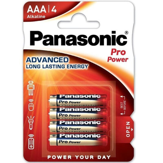 PANASONIC - PILA ALCALINA PRO POWER AAA LR03 BLISTER*4