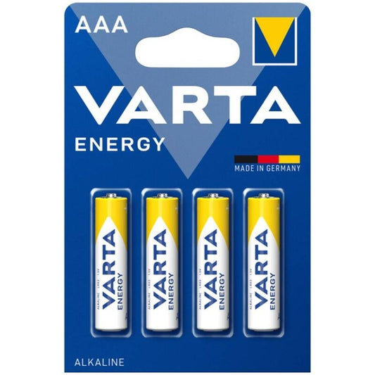 VARTA - PILA ALCALINA ENERGÍA AAA LR03 BLÍSTER*4