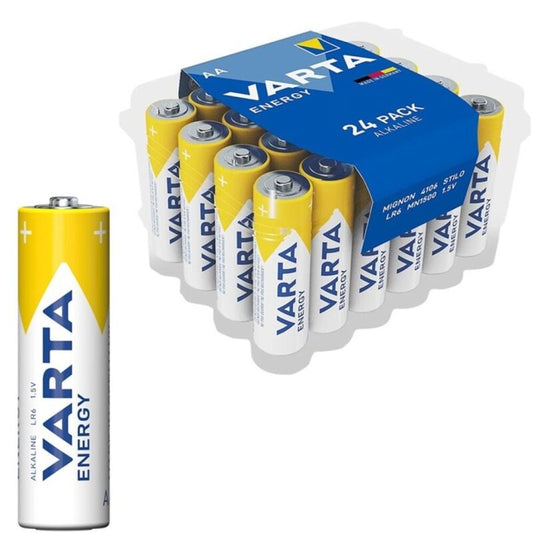 VARTA - PILAS ALCALINAS ENERGÍA AA LR6 PACK*24 UNIDADES