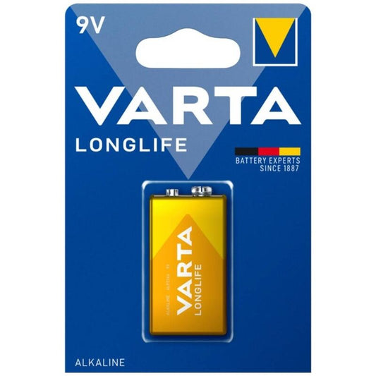 VARTA - PILA ALCALINA DE LARGA DURACIÓN 9V LR61 BLÍSTER*1