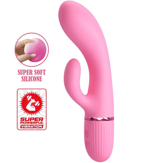 PRETTY LOVE - MARSKI CONEJO VIBRADOR Y PUNTO G ROSA