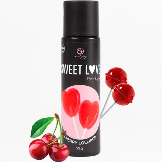 SECRETPLAY - CHUPETÍN DE CEREZA GEL DULCE AMOR 60 ML