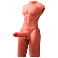 XISE - TORSO MASCULINO REALISTA DE MEDIO CUERPO CON EMPUJE Y VIBRACIÓN DE 55 CM