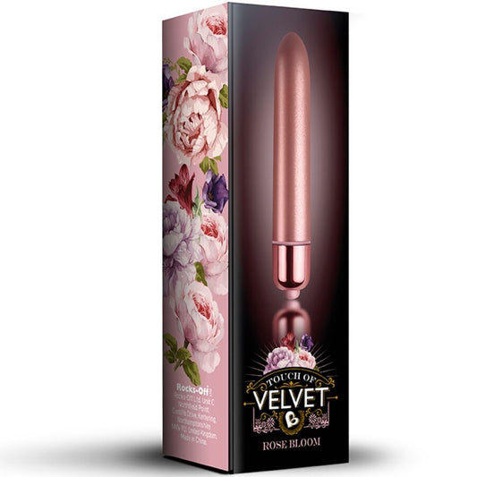 ROCKS-OFF - PROIETTILE VIBRANTE TOUCH OF VELVET ROSE BLOOM 10 VELOCITÀ
