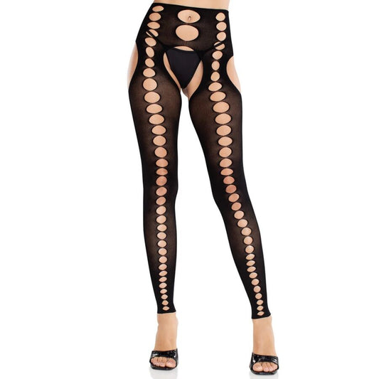 LEG AVENUE - CALZE OPACHE SENZA CUCITURE E SENZA SPALLINE NERE