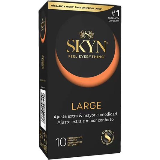 SKYN - PRESERVATIVOS GRANDES AJUSTE EXTRA 10 UNIDADES