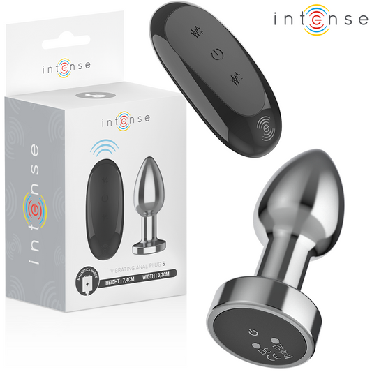 INTENSO - TAPÓN ANAL 10 VIBRACIONES METAL CON CONTROL REMOTO S