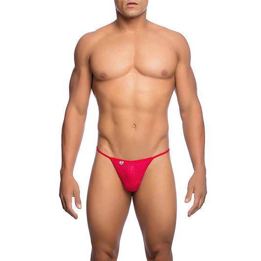 TANGA MICROFIBRA ROJA TALLA S/M