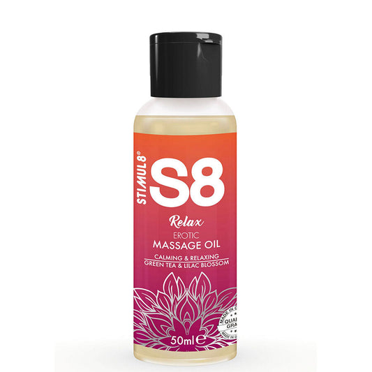 STIMUL8 - S8 ACEITE DE MASAJE ERÓTICO RELAJANTE TÉ VERDE 50 ML