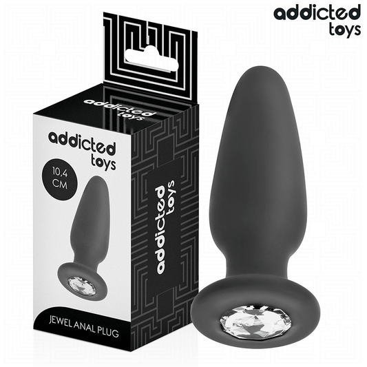 ADDICTED TOYS - PLUG ANALE CON GIOIELLO SILICONE TAGLIA M 10,4 CM