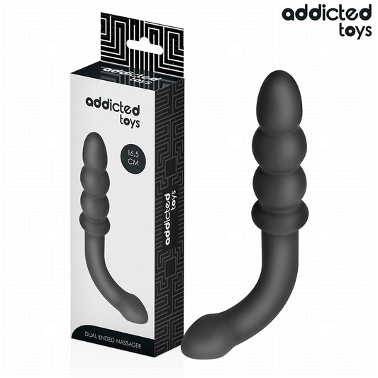 ADDICTED TOYS - DOPPIO MASSAGGIATORE ANALE IN SILICONE 16.5 CM