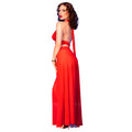 CHILIROSE - CR 4857 COMPLETO TOP E PANTALONI ROSSI TAGLIA S