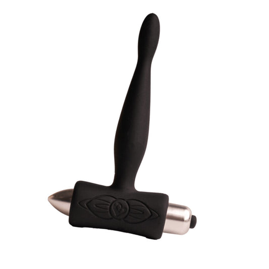 ROCKS- OFF - PEQUEÑAS SENSACIONES - VIBRADOR ANAL ENCHUFABLE NEGRO