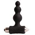 ROCKS- OFF - PETITE SENSATIONS VIBRADOR DE ENCHUFE ANAL CON BURBUJAS NEGRO