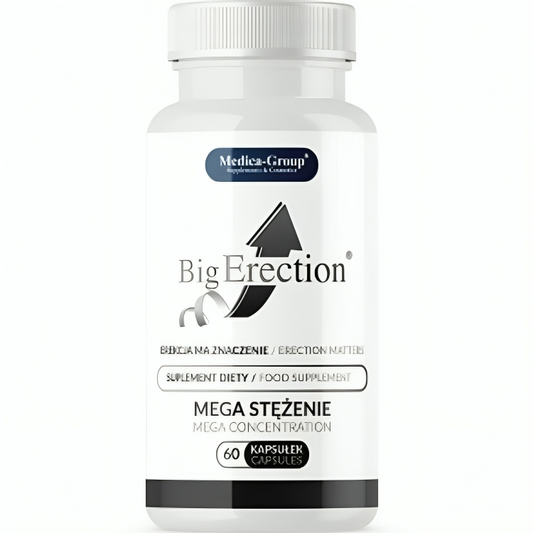MEDICA GROUP - POTENCIADOR DE ERECCIÓN GRANDE PARA HOMBRES 60 CÁPSULAS