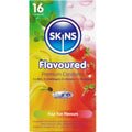 SKINS - PACK DE 16 CONDONES PREMIUM SABORES SURTIDOS