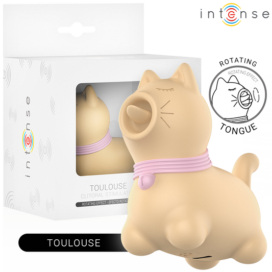 INTENSE - ESTIMULADOR DE TOULOUSE CON LENGUA GIRATORIA 360º AMARILLO