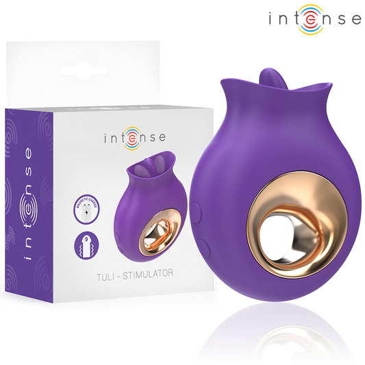 INTENSO - TULI ESTIMULADOR DE CLÍTORIS 9 VIBRACIONES Y 9 OSCILACIONES PÚRPURA