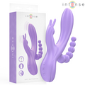INTENSE - MIKO TRIPLE VIBRADOR RABBIT Y ESTIMULADOR Y ANAL 7 VIBRACIONES MORADO