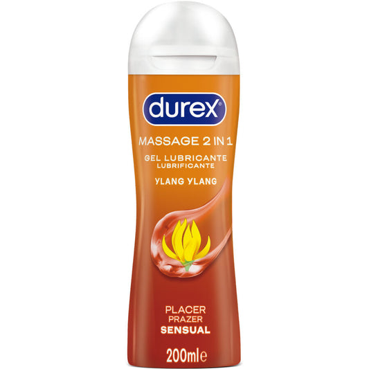 DUREX - GEL LUBRICANTE PARA MASAJE SENSUAL DE YLANG YLANG 200 ML