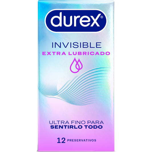 DUREX - EXTRA LUBRICATED INVISIBLE CONDOMS 12 UNITS