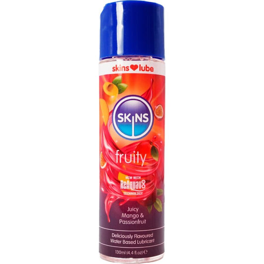 SKINS - LUBRIFICANTE A BASE D'ACQUA FRUTTATO MANGO E FRUTTO DELLA PASSIONE 130 ML