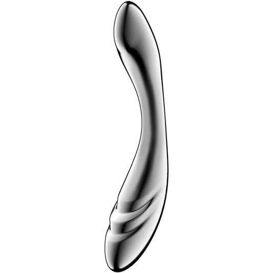 SATISFYER - PURE GRAVITY 3 DILDO DE DOBLE EXTREMO DE ACERO INOXIDABLE