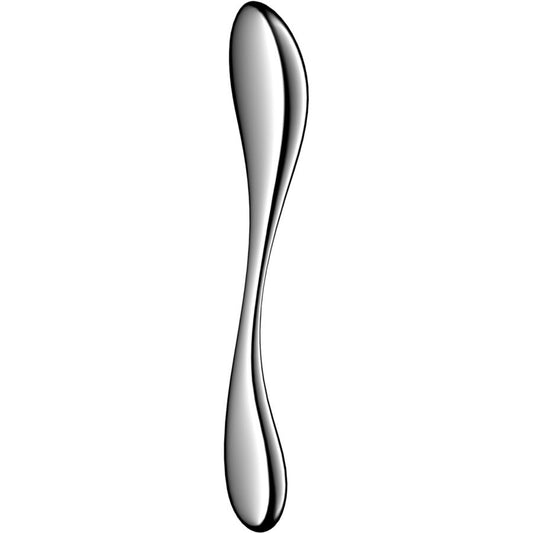 SATISFYER - STAR FORCE 3 DILDO DE DOBLE EXTREMO DE ACERO INOXIDABLE