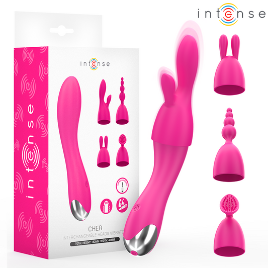 INTENSO - VIBRADOR CHER CON 20 PATRONES Y CABEZALES INTERCAMBIABLES