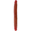 GET REAL - DILDO IN SILICONE A DOPPIA PUNTA CARAMEL 35 CM