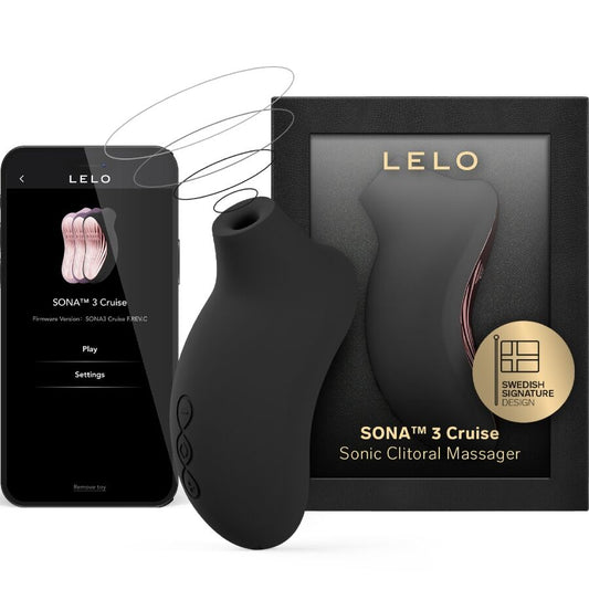 LELO - MASAJADOR CLITORAL SÓNICO SONA 3 CRUISE NEGRO