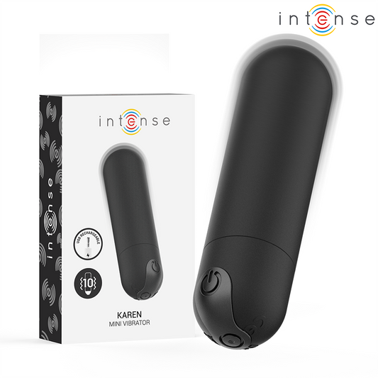 INTENSE - BALA VIBRADORA RECARGABLE KAREN MINI NEGRA