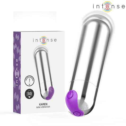 INTENSO - BALA VIBRATORIA RECARGABLE MINI KAREN PLATA