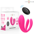 INTENSO - STIMOLATORE DOPPIO VIBRATORE A MORSETTO CON TELECOMANDO JULIA