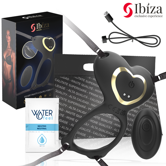 IBIZA - VIBRADOR EN PAREJA CON MANDO A DISTANCIA HEART PANTY