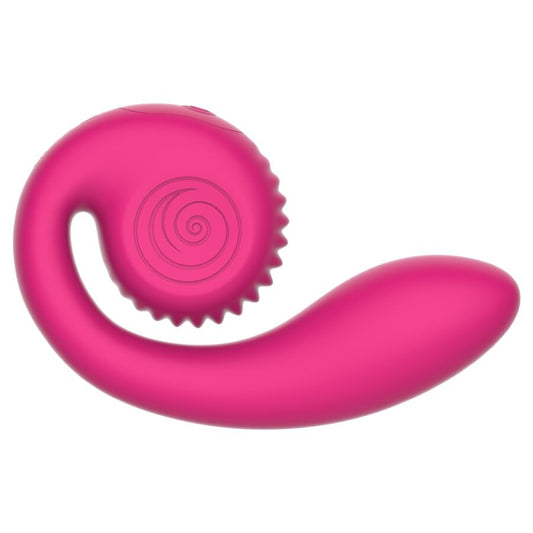 SNAIL VIBE - VIBRATORE ROSA DOPPIO PUNTO G E CLITORIDEO GIZI LITE