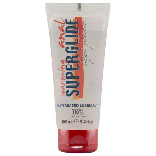 CALDO - LUBRIFICANTE ANALE SUPERGLIDE RISCALDANTE PIACERE LIQUIDO A BASE ACQUA 100 ML