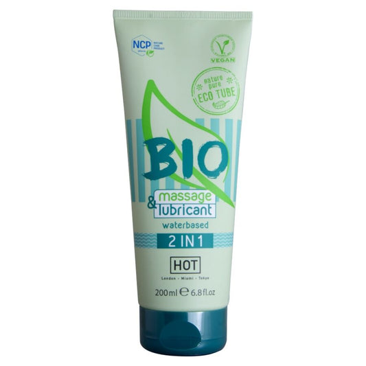 HOT - BIO MASSAGE & LUBRIFICANTE A BASE ACQUA 2 IN 1 200 ML