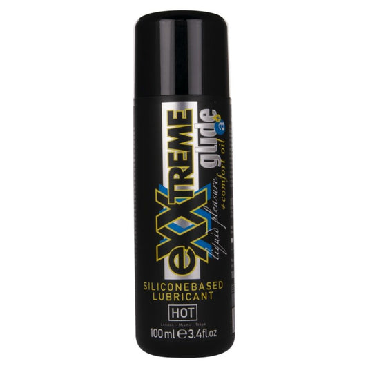 HOT - LUBRIFICANTE A BASE DI SILICONE EXXTREME GLIDE + OLIO COMFORT A+ 100 ML