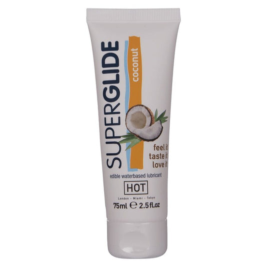 CALDO - LUBRIFICANTE COMMEDIBILE SUPERGLIDE ALL'ACQUA COCCO 75 ML