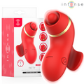 INTENSE - STIMOLATORE CLITORIDEO A 4 TESTINE, CON EFFETTO SUCCHIANTE, BATTENTE, SOLLETICANTE E LINGUA