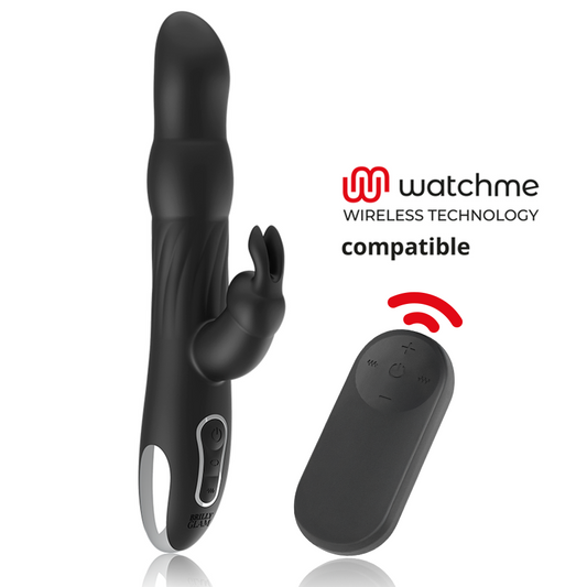 BRILLY GLAM - VIBRATORE E ROTATORE CONIGLIO MOEBIUS + TELECOMANDO WATCHME