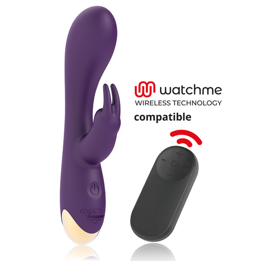 TREASURE - VIBRATORE A CONIGLIO LAURENCE + TELECOMANDO WATCHME
