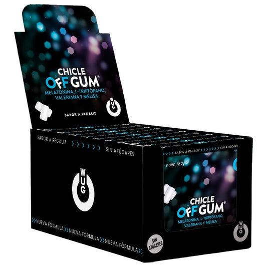 WUG Off Sleep Relax Gum Display 12 x 8 Units