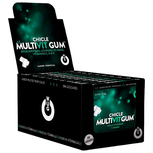 WUG Multivit Vitamin Gum Display 12 x 8 Units