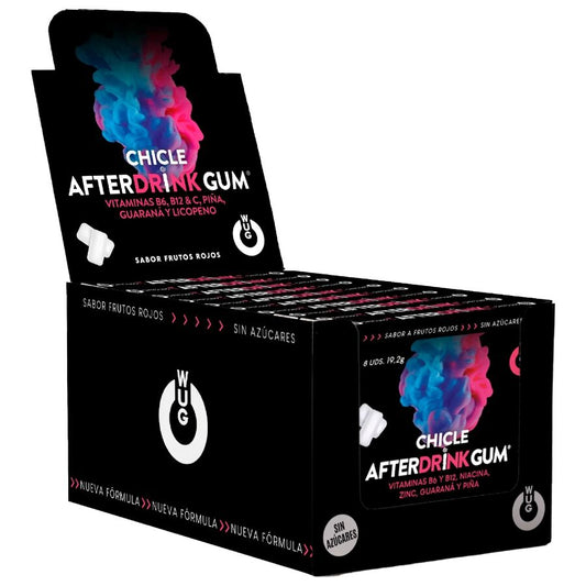 WUG After Drink Chicles Resaca Display 12 x 8 Unidades