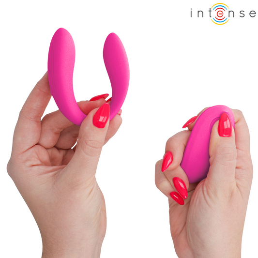 Intense Nora Pink Vibrating Clamp Stimulator with Remote